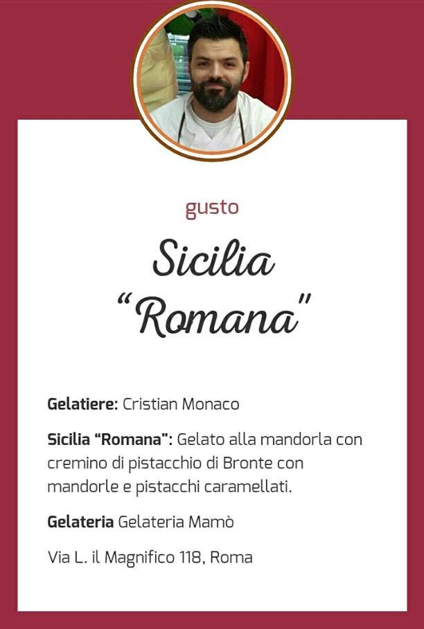 Gusto di gelato Sicialia Romana - Cristian Monaco